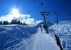 Skilift in den Alpen