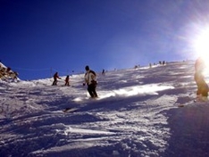 Gletscher-Skilauf