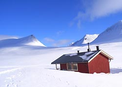 Skik&uuml;tte, Haus im Schnee