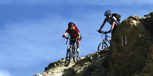 Mountainbiken im Skigebiet Ischgl