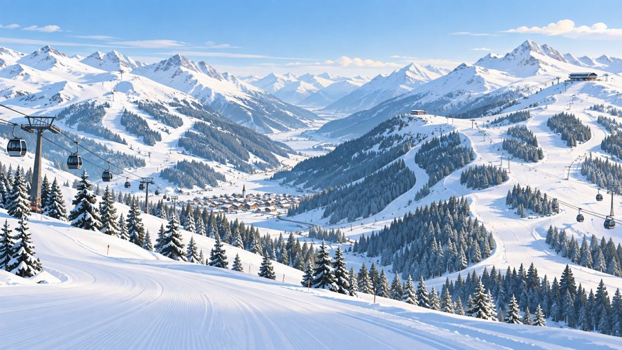 Hochzillertal–Hochfügen – AI-Illustration