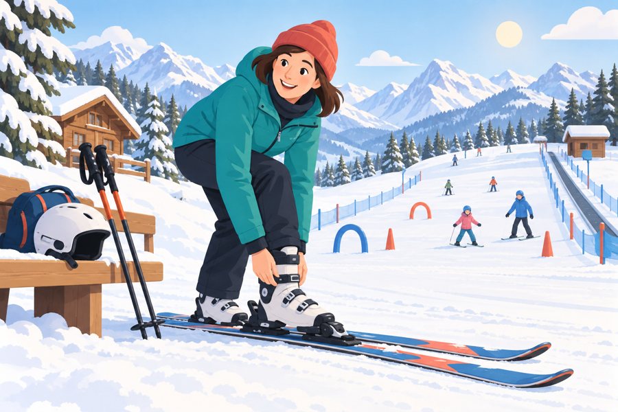 Erster Skiurlaub