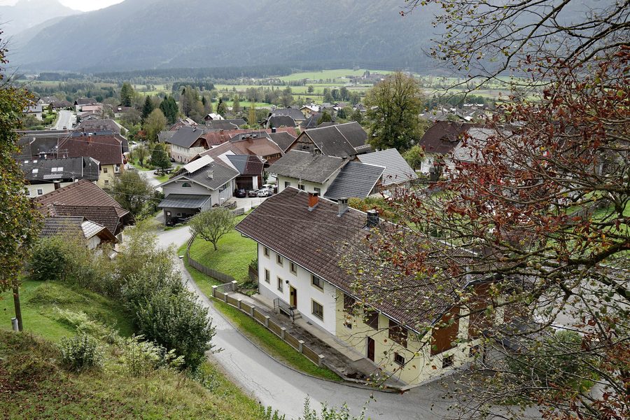 Reisach in Kärnten, Ansicht vom Kirchberg