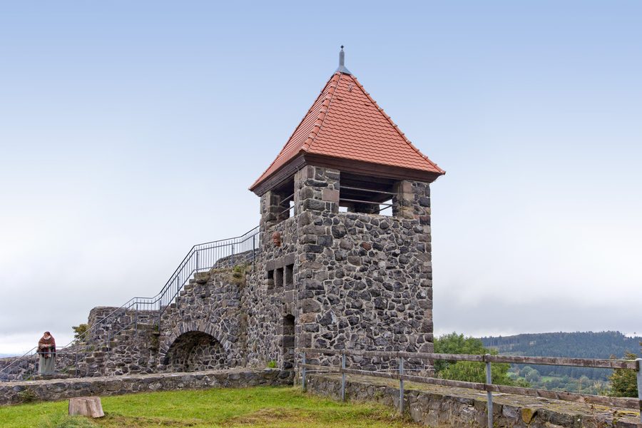 Burg Ulrichstein auf dem Schlossberg im Vogelsberg