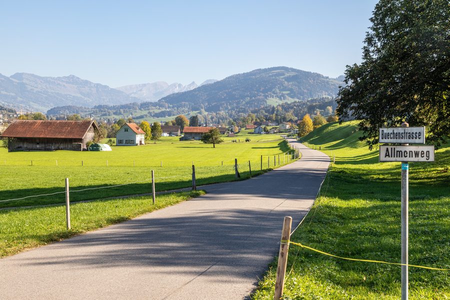 Toggenburger Landschaft bei Ebnat-Kappel im Kanton St. Gallen