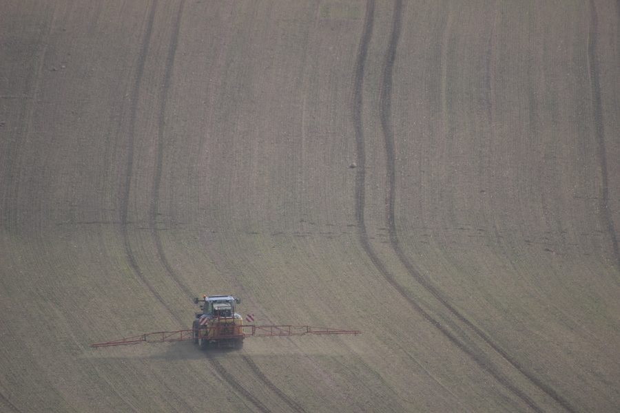 Blick vom Bungsberg über die Landschaft in Schleswig-Holstein