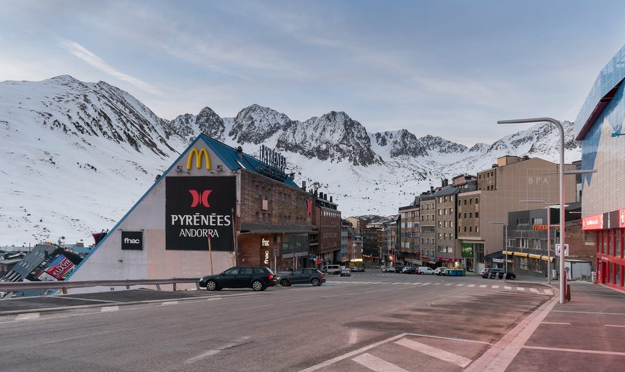 Pas de la Casa in Encamp parish, Andorra