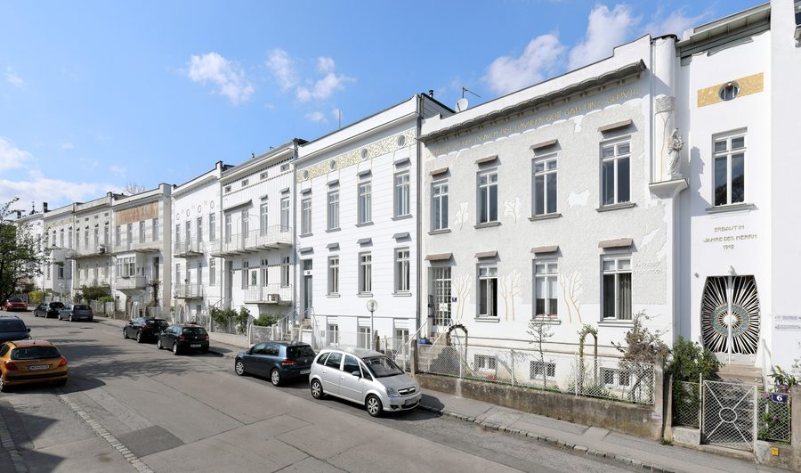 Jugendstil-Reihenhaussiedlung in der Franz-Keim-Gasse in Brunn am Gebirge
