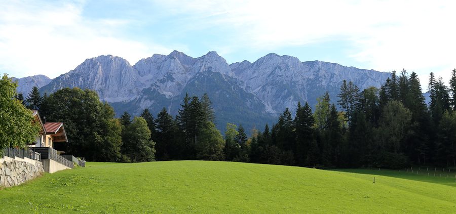 Blick von Rettenschöss auf den Zahmen Kaiser