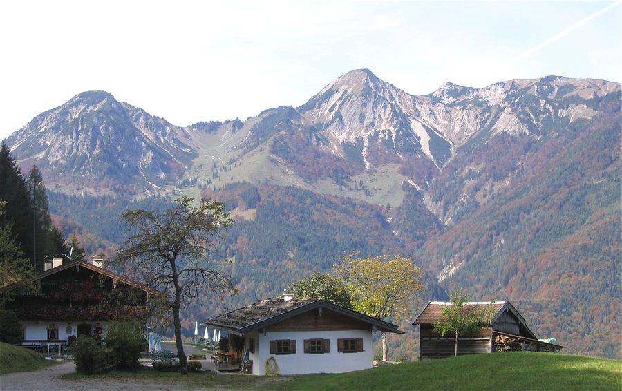 Geigelstein, von der Streichenkapelle bei Schleching gesehen