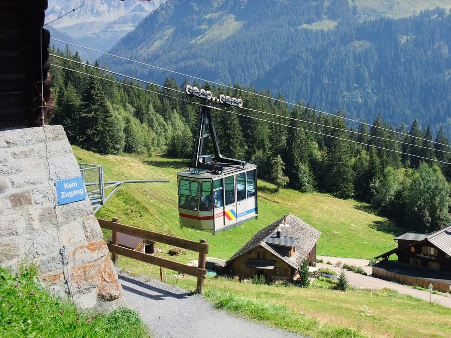 Bergstation der Kristbergbahn in Kristberg im Montafon
