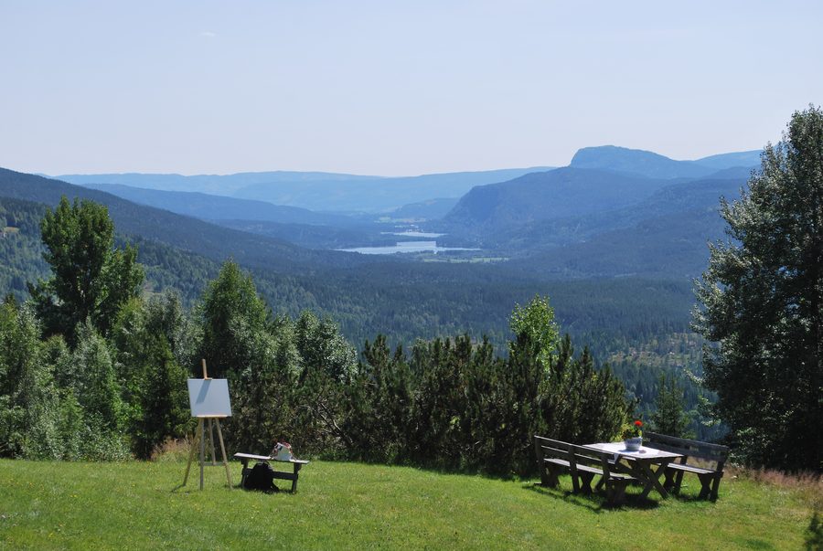 Hagan with view over Eggedal and Sigdal