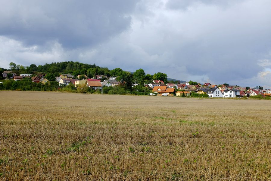 Gesamtansicht von Chodov u Domažlic im Český les