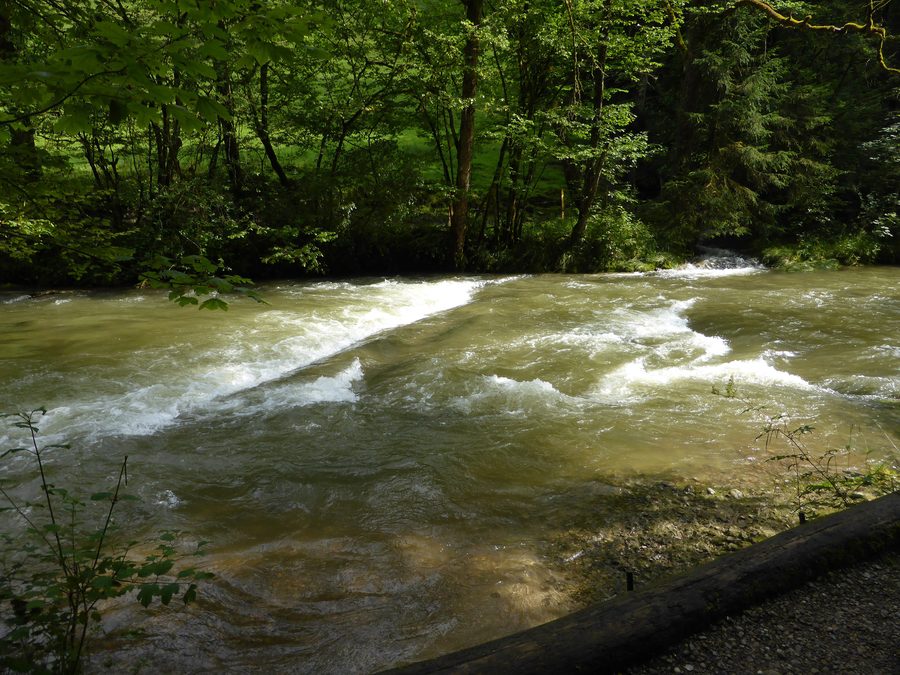 Schlucht des Eistobels zwischen Schüttentobel und Argentobelbrücke im Westallgäu
