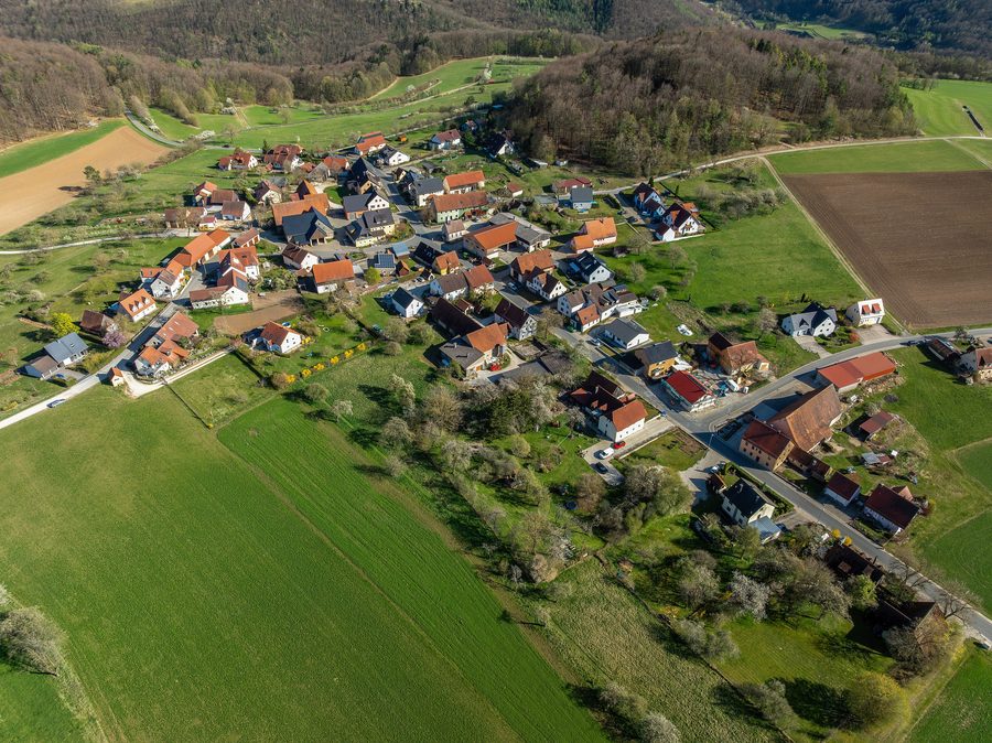 Luftbild von Buckenreuth, einem Ortsteil von Ebermannstadt