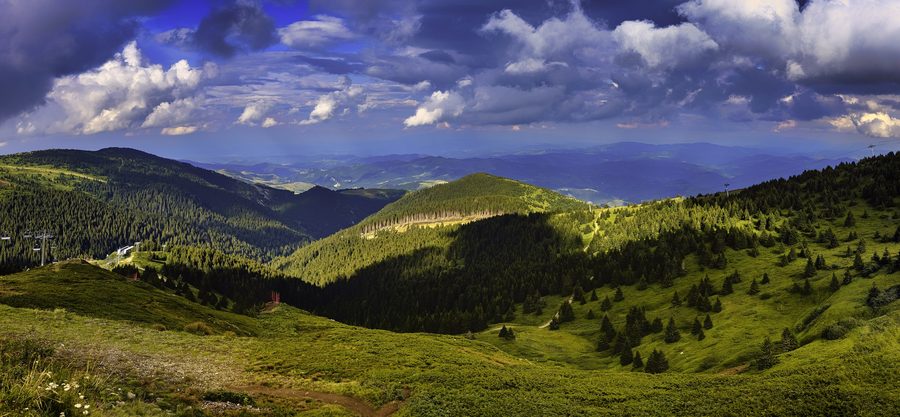 Panorama der Kopaonik-Berglandschaft vom Pančićev vrh