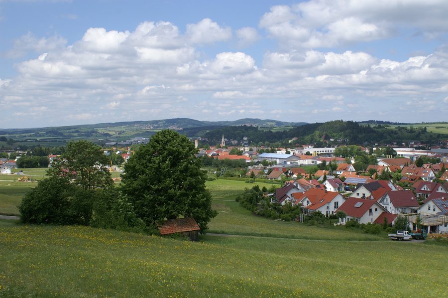 Münsingen auf der hügeligen Kuppenalb im Biosphärengebiet Schwäbische Alb