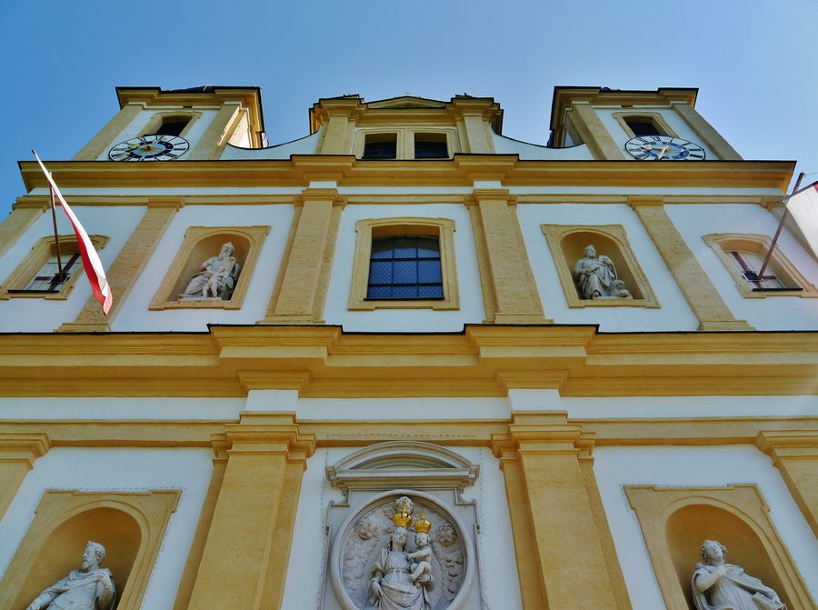Fassade der Basilika Maria Plain in Bergheim im Salzburger Flachgau