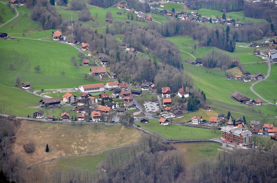 Ortschaft Flüeli-Ranft im Schweizer Kanton Obwalden
