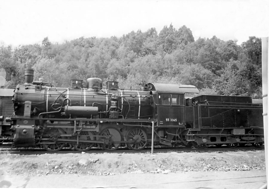 Historische preußische Dampflokomotive im Eisenbahnmuseum Bochum-Dahlhausen