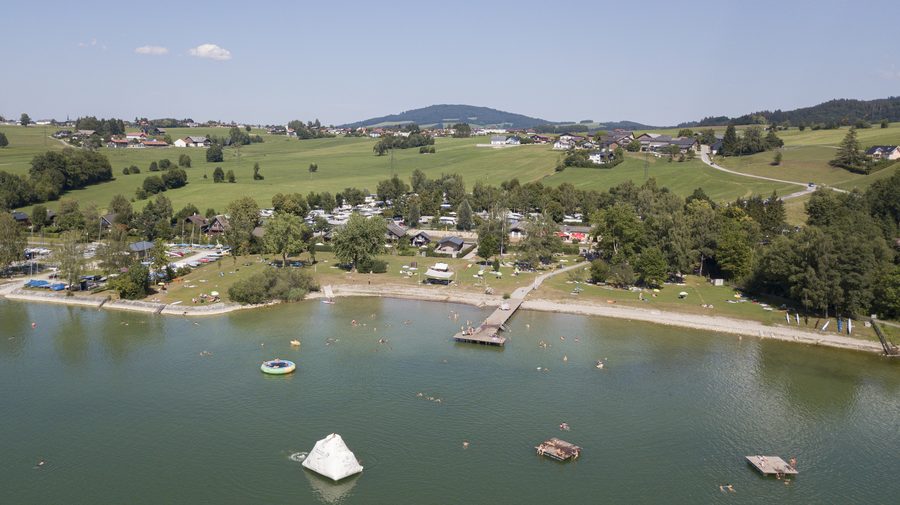 Strandbad am Wallersee in Neumarkt am Wallersee, Salzburg, Österreich