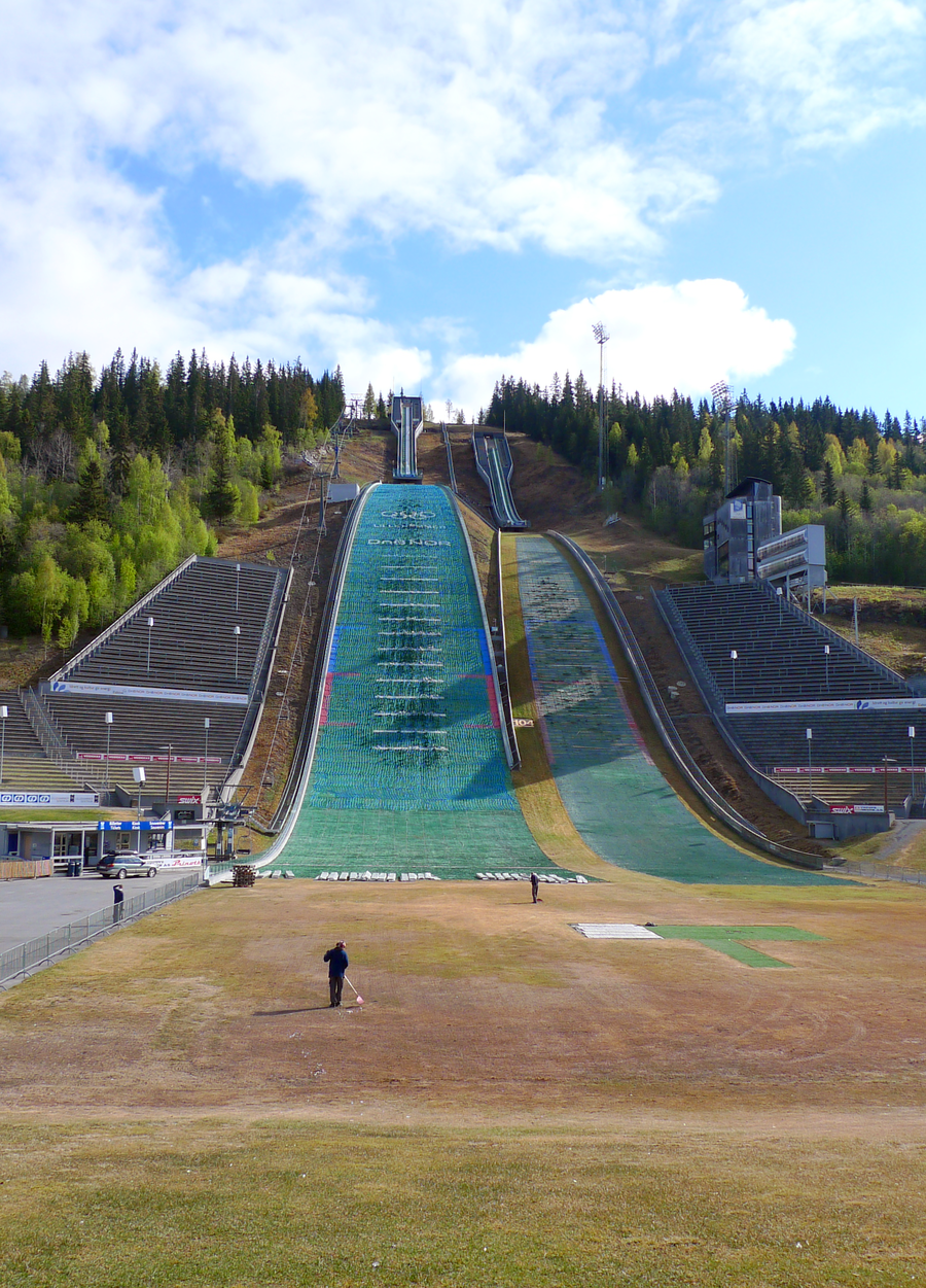 Schanzenanlage Lysgårdsbakken im Olympiapark von Lillehammer