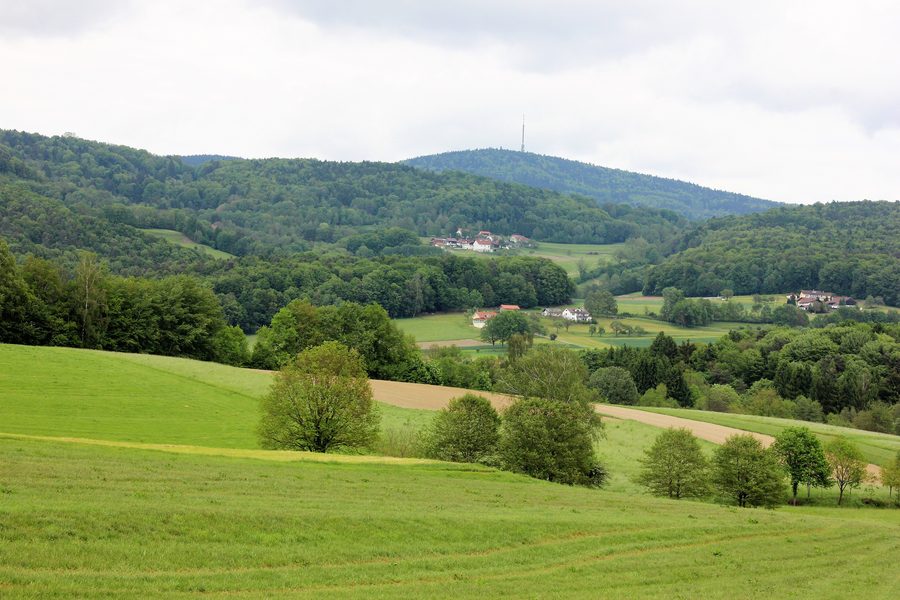 Landschaft beim 1.016 Meter hohen Brotjacklriegel im Naturpark Bayerischer Wald