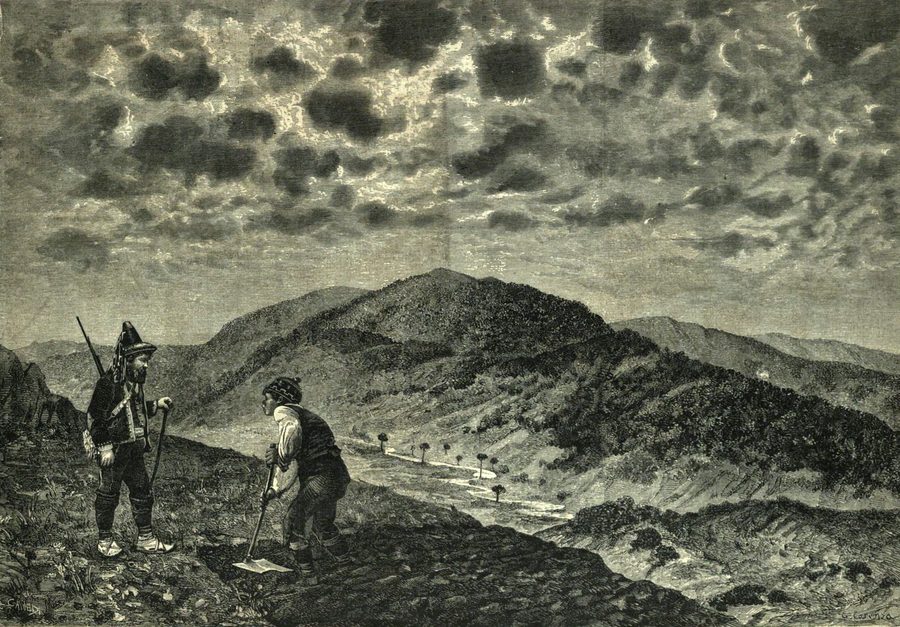 Gebirgslandschaft am Monte Nero in der Sila in Kalabrien