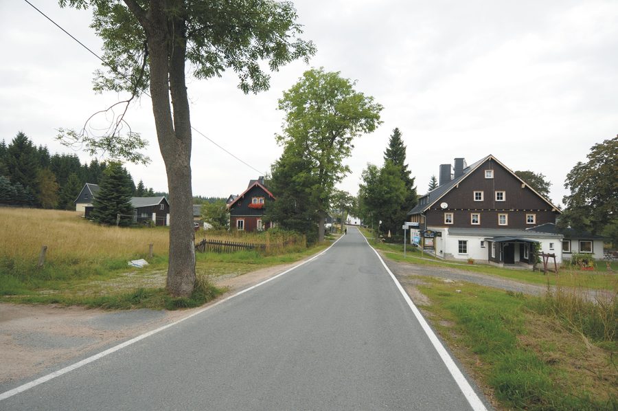 Ansicht von Weitersglashütte an der Hauptstraße in Eibenstock, Sachsen