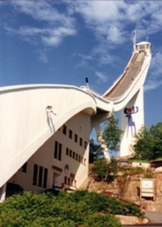 Skisprungschanze Holmenkollen in Oslo, Norwegen.