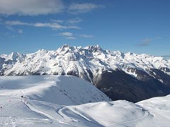 Blick über die Alpen